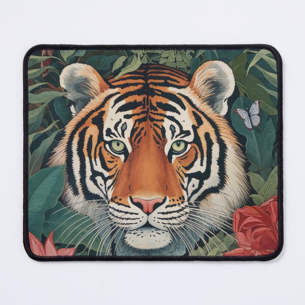 Item preview, William Morris Tiger Floral Art designed and sold by MidCenturyStore.