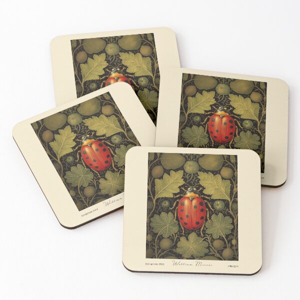 Item preview, William Morris Ladybug Nature Print designed and sold by MidCenturyStore.