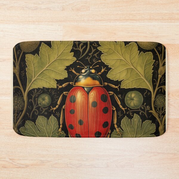 Item preview, William Morris Ladybug Nature Print designed and sold by MidCenturyStore.