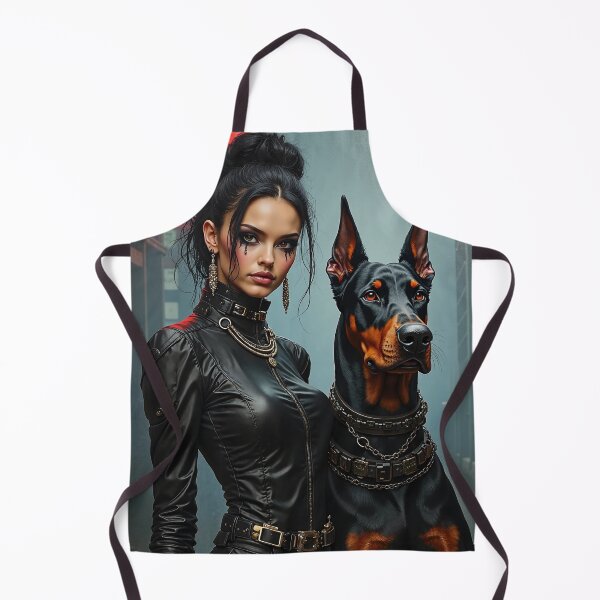 Item preview, Dobermann, Cyber Noir Guardian designed and sold by Planet Utoppia.