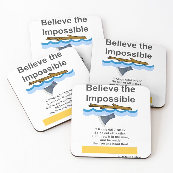Item preview, Iron Axe Head Floats Believe the Impossible Believers designed and sold by JanderraDesigns.
