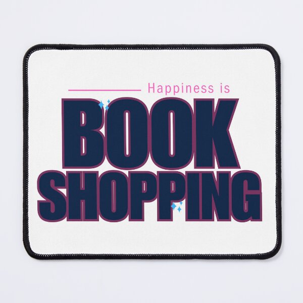 Item preview, Happiness is Book Shopping (Navy Blue) designed and sold by elizabethdancer.