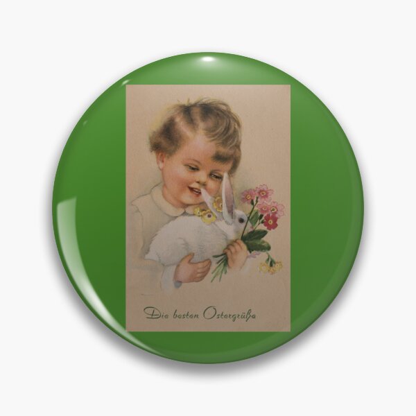 Item preview, Art by Mike Watercolor painted and digitally edited, Happy Easter, child with flowers and rabbits designed and sold by allartbymike.