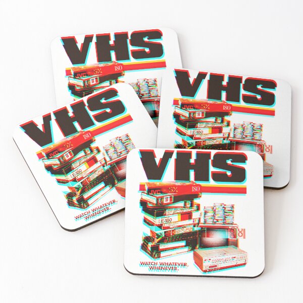 Item preview, Retro VHS Glitch Aesthetic – Vintage 80s & 90s Red Blue designed and sold by We-Open-Minds.