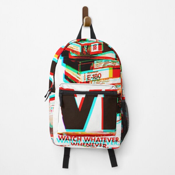 Item preview, Retro VHS Glitch Aesthetic – Vintage 80s & 90s Red Blue designed and sold by We-Open-Minds.
