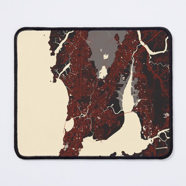 Item preview, Mumbai City Map of India - Vector designed and sold by deMAP.