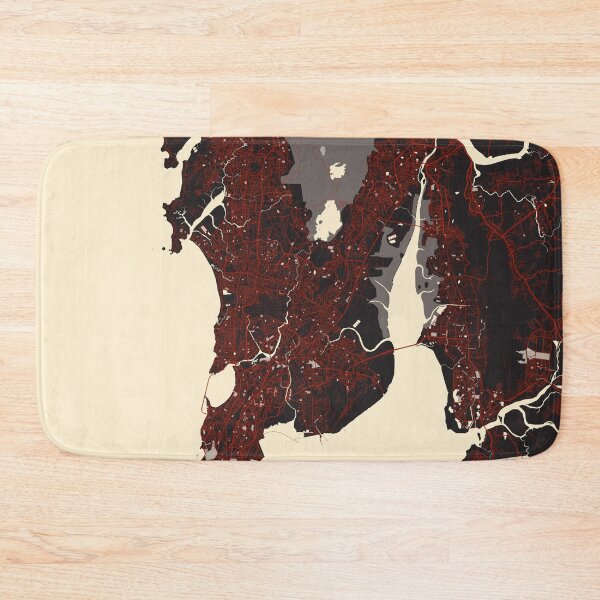 Item preview, Mumbai City Map of India - Vector designed and sold by deMAP.