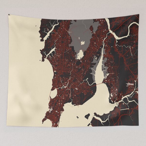 Item preview, Mumbai City Map of India - Vector designed and sold by deMAP.