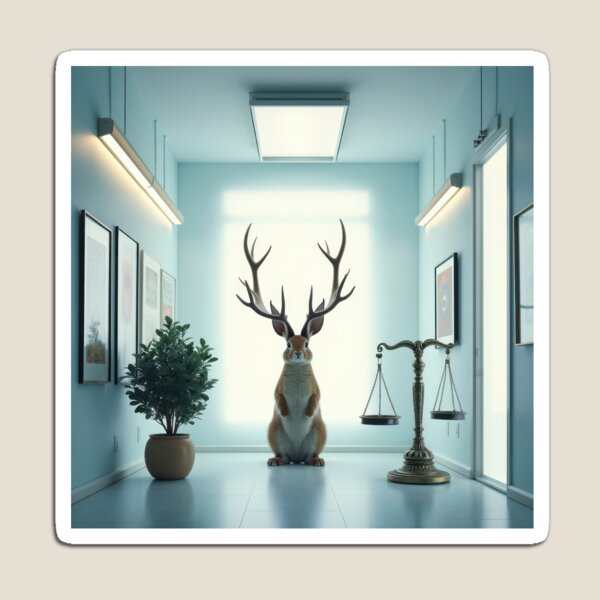 Item preview, Jackalope Libra with Potted Ficus designed and sold by HabitableMoons.