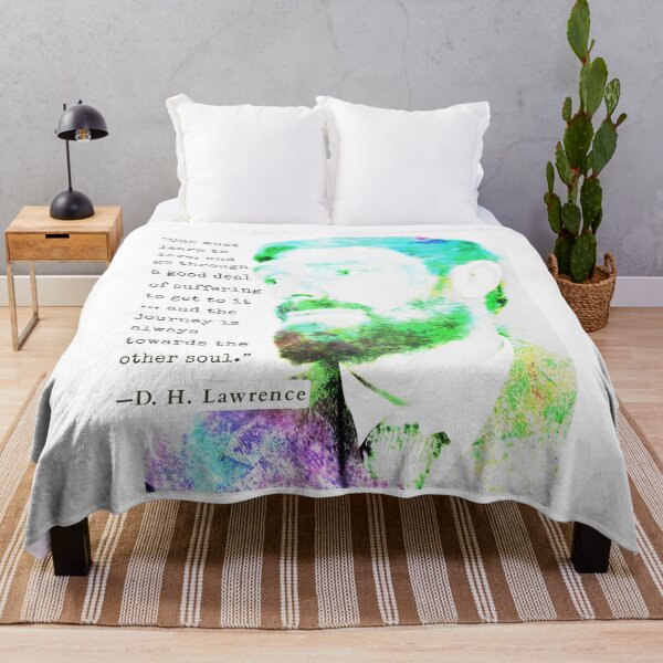 Item preview, D. H. LAWRENCE quote: One must learn to love, and go through a good deal of suffering to get to it... and the journey is always towards the other soul. designed and sold by artbleed.
