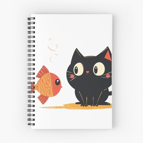 Item preview, Encounter on the Surface: The Fateful Moment of a Cat and Fish designed and sold by studio902.