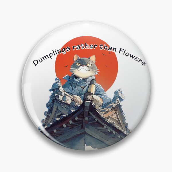 Item preview, Samurai Cat - Dumplings instead of flowers designed and sold by Kunst-Shirt.
