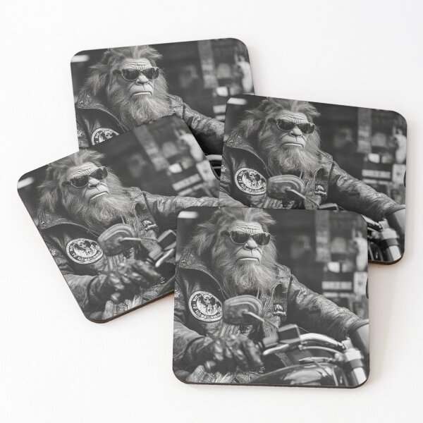 Item preview, Sasquatch, Bigfoot, Big Foot, Cryptid, Funny, Humor, Comical, Novelty, Funny Photo, Funny Poster, Digital Print, Motorcycle, Bike designed and sold by GSizzle1.