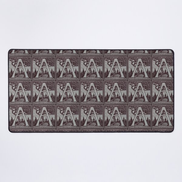 Item preview, Art by Mike Linocut and digitally edited, Alphabet Letter A, combinable designed and sold by allartbymike.
