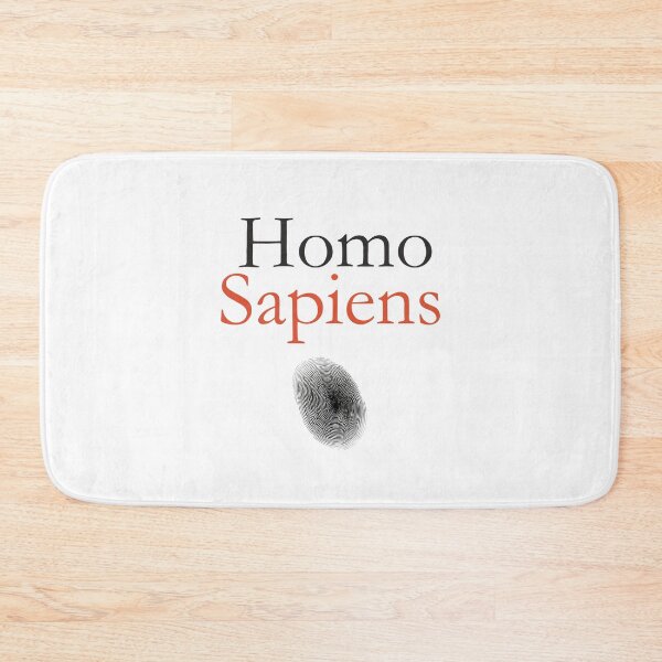 Item preview, Homo Sapiens typography with fingerprint- Minimalist Design designed and sold by Soft chaos.