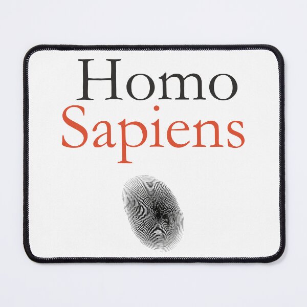 Item preview, Homo Sapiens typography with fingerprint- Minimalist Design designed and sold by Soft chaos.
