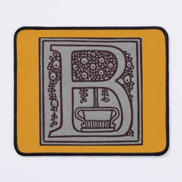 Item preview, Art by Mike Linocut and digitally edited, Alphabet Letter B, combinable designed and sold by allartbymike.