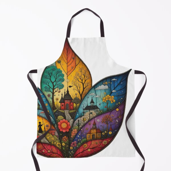 Item preview, Fantasy Leaf Village - Four Seasons in One Magical Leaf designed and sold by HattayaSra.