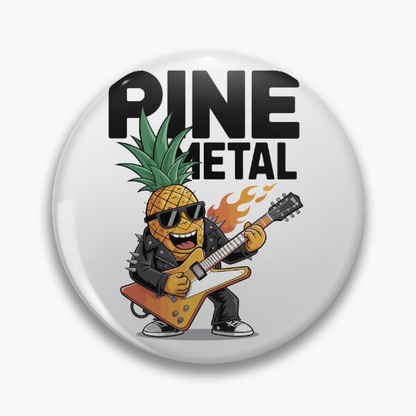 Item preview, Hilarious Heavy Metal Pineapple – Rock Hard, Stay Juicy! designed and sold by paulo silveira.