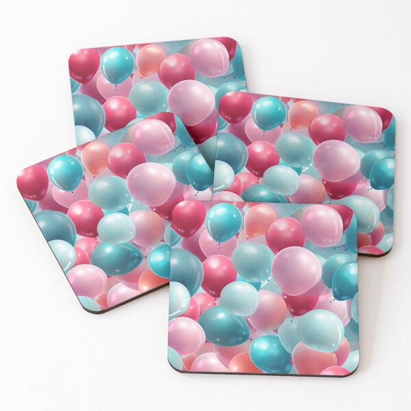 Item preview, Pink blue balloons #9 designed and sold by Jirka Svetlik, Studio Illuvision.