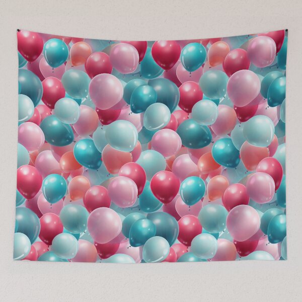 Item preview, Pink blue balloons #9 designed and sold by Jirka Svetlik, Studio Illuvision.