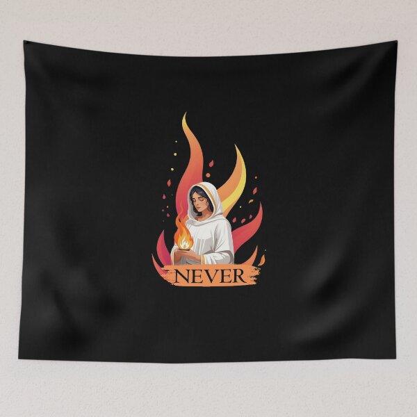 Item preview, Stickers Vestal fire epic roman empire never let the fire die designed and sold by Toga & Tonic.