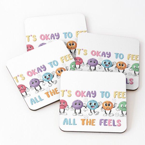 Item preview, It's Okay To Feel All The Feels, Speech Therapy, ABA Therapist, BCBA, Mental Health, RBT, AAC designed and sold by Orvista.