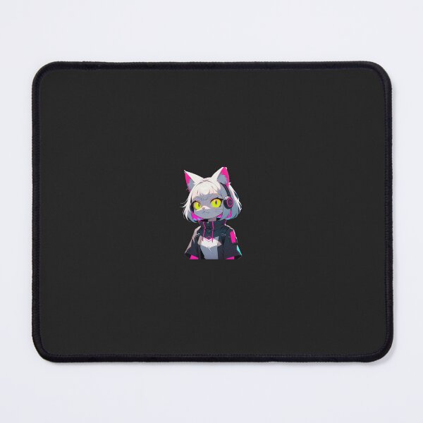 Item preview, Cyberpunk Cat Sticker – Neon Futuristic Feline Art designed and sold by KhadijaBatool38.