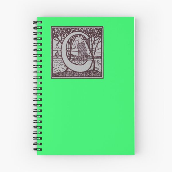 Item preview, Art by Mike Linocut and digitally edited, Alphabet Letter C, combinable designed and sold by allartbymike.