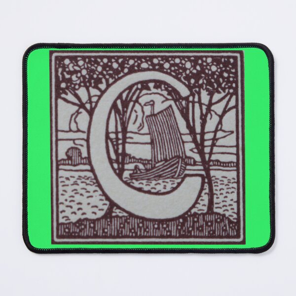 Item preview, Art by Mike Linocut and digitally edited, Alphabet Letter C, combinable designed and sold by allartbymike.