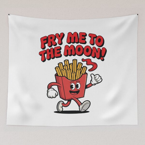 Item preview, Fry Me to the Moon - Crispy Delight Fries designed and sold by Mdozet.