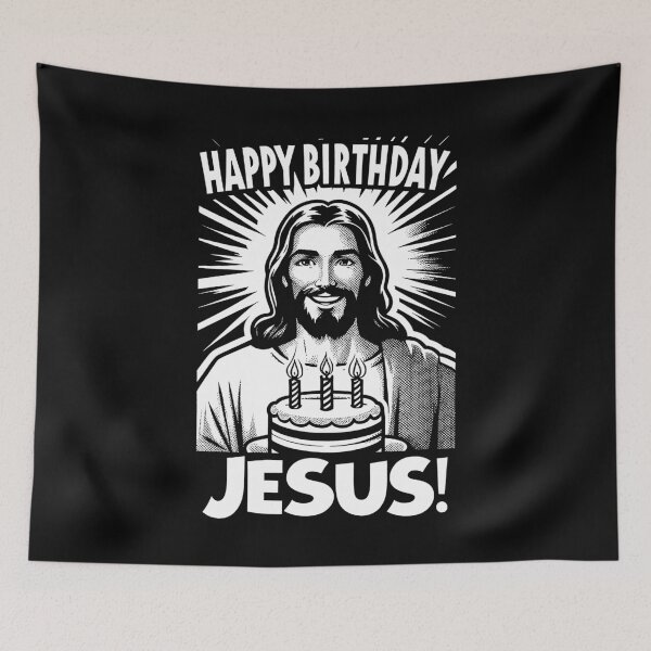 Item preview, Happy Birthday Jesus designed and sold by plushism.