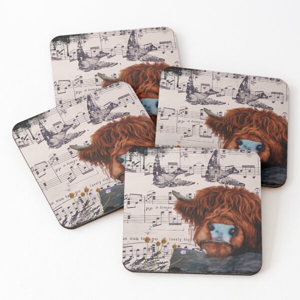Item preview, scottish cow, highland cattle, wild nature,singing cow,  designed and sold by NessArtByEwa.