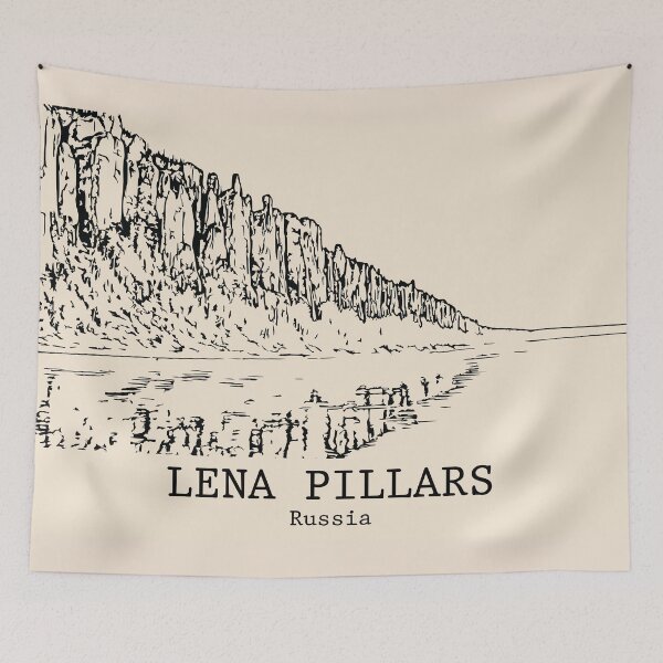Item preview, Lena Pillars - Russia designed and sold by Lakeric Cityscapes.