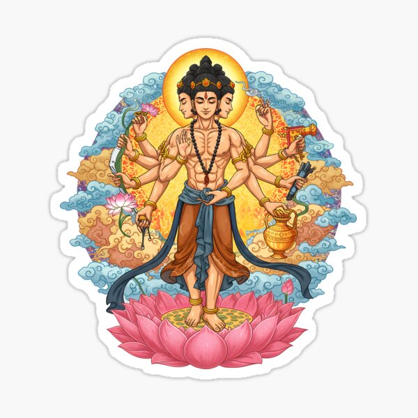 Item preview, Lord Brahma, Hindu God, Trimurti designed and sold by Arsumran.