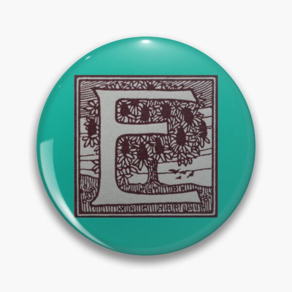 Item preview, Art by Mike Linocut and digitally edited, Alphabet Letter E, combinable designed and sold by allartbymike.