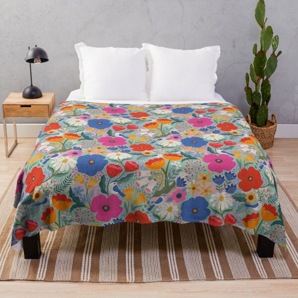 Item preview, Maxi Summer Floral with birds - cute pattern by Cecca Designs designed and sold by Cecca-Designs.