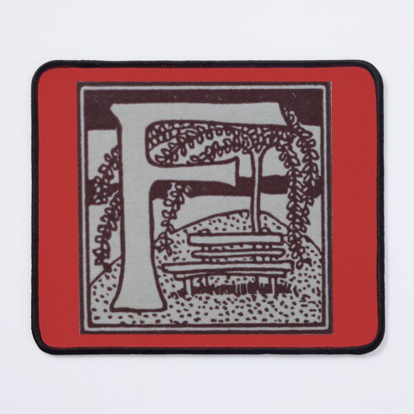 Item preview, Art by Mike Linocut and digitally edited, Alphabet Letter F, combinable designed and sold by allartbymike.