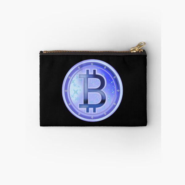 Item preview, Bitcoin symbol with stars, silhouette art, Bitcoin money symbol, Bitcoin sign in blue designed and sold by katecheerycake.