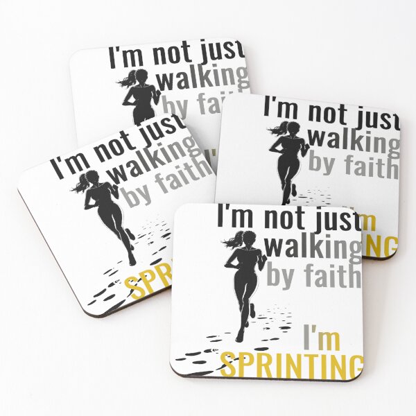 Item preview, I'm not just walking by Faith, I'm Sprinting  designed and sold by SLSGraphix.