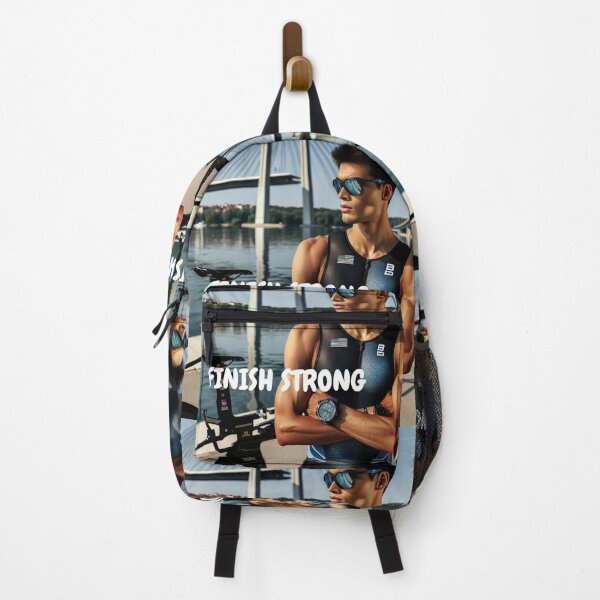 Item preview, Finish Strong – Motivational Triathlete Design designed and sold by Triathlongram.