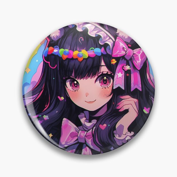 Item preview, Rainbow Neko Anime Girl designed and sold by bubblegoth.