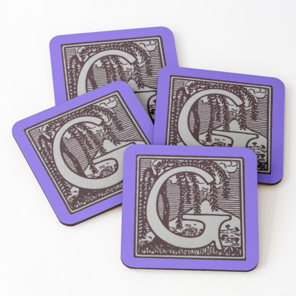 Item preview, Art by Mike Linocut and digitally edited, Alphabet Letter G, combinable designed and sold by allartbymike.