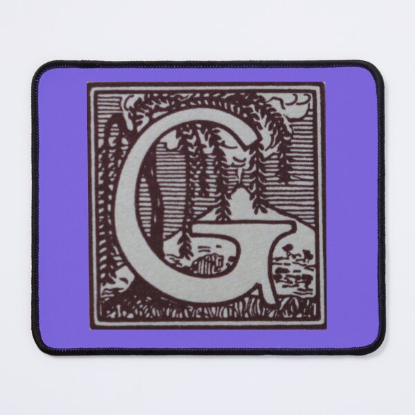 Item preview, Art by Mike Linocut and digitally edited, Alphabet Letter G, combinable designed and sold by allartbymike.