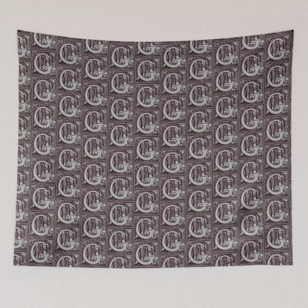 Item preview, Art by Mike Linocut and digitally edited, Alphabet Letter G, combinable designed and sold by allartbymike.