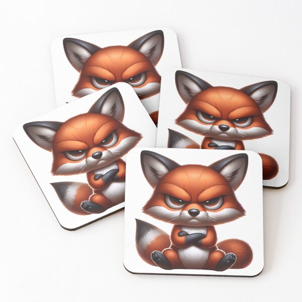Item preview, Cute Angry Fox designed and sold by artistevt.