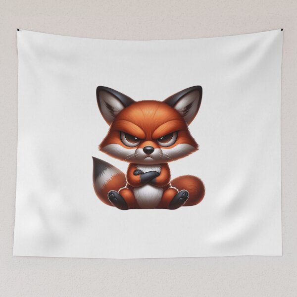 Item preview, Cute Angry Fox designed and sold by artistevt.