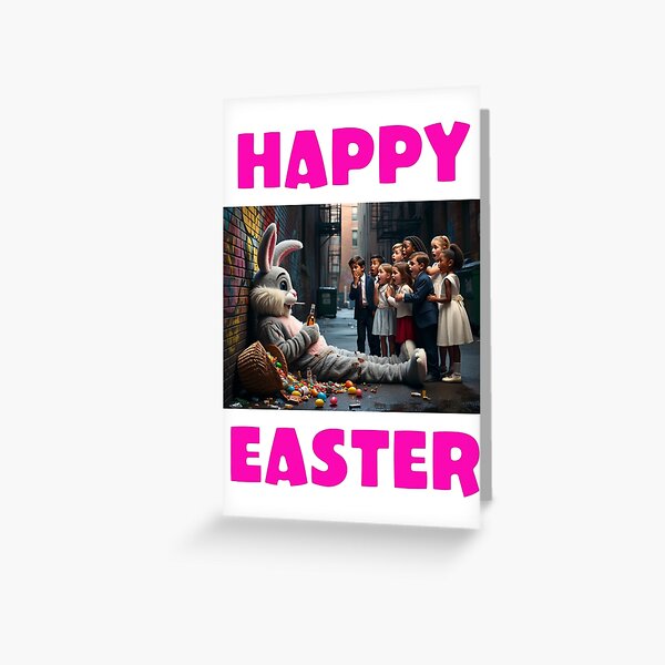 Item preview, Happy Easter - Drunk Easter Bunny  designed and sold by matteflor.