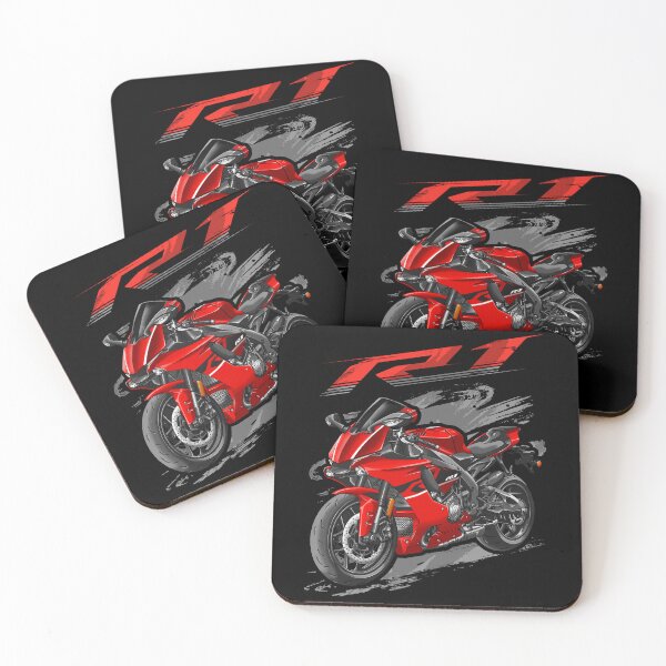 Item preview, Yamaha YZF-R1 2019 (Vivid Red) for Motorcycle Riders designed and sold by MotoApparelHub.