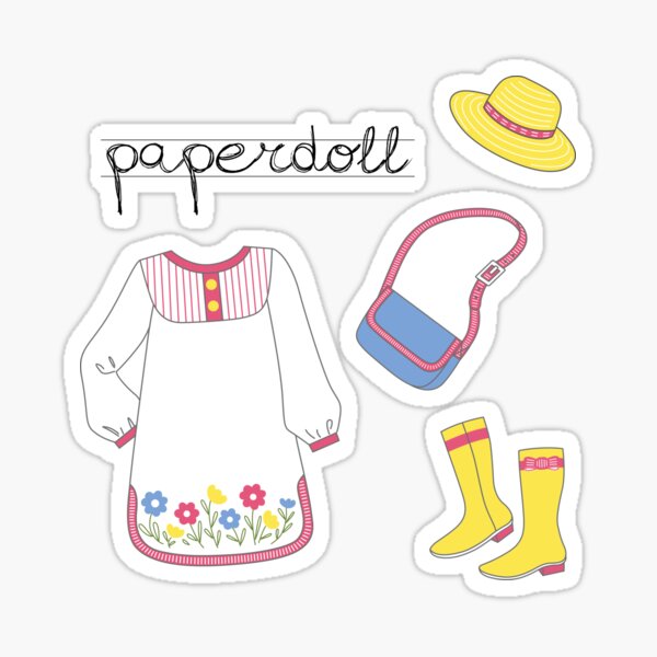 Item preview, inspiration from paper doll and fashion 60's designed and sold by storieslanguage.